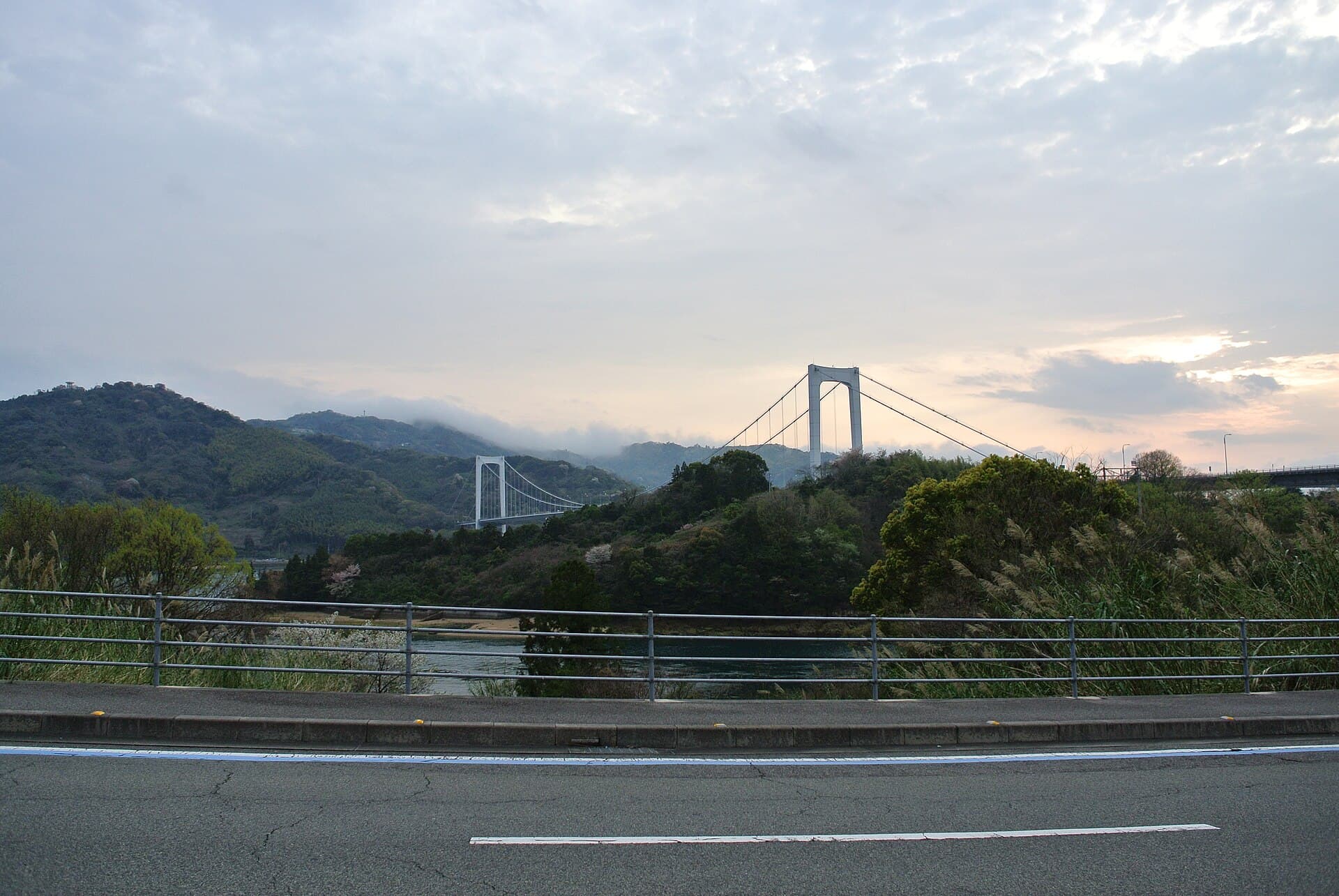伯方·大岛大桥：伯方·大岛大桥：Wikimedia Commons 文件「DSC 9852 - panoramio.jpg」中的桥梁实景。