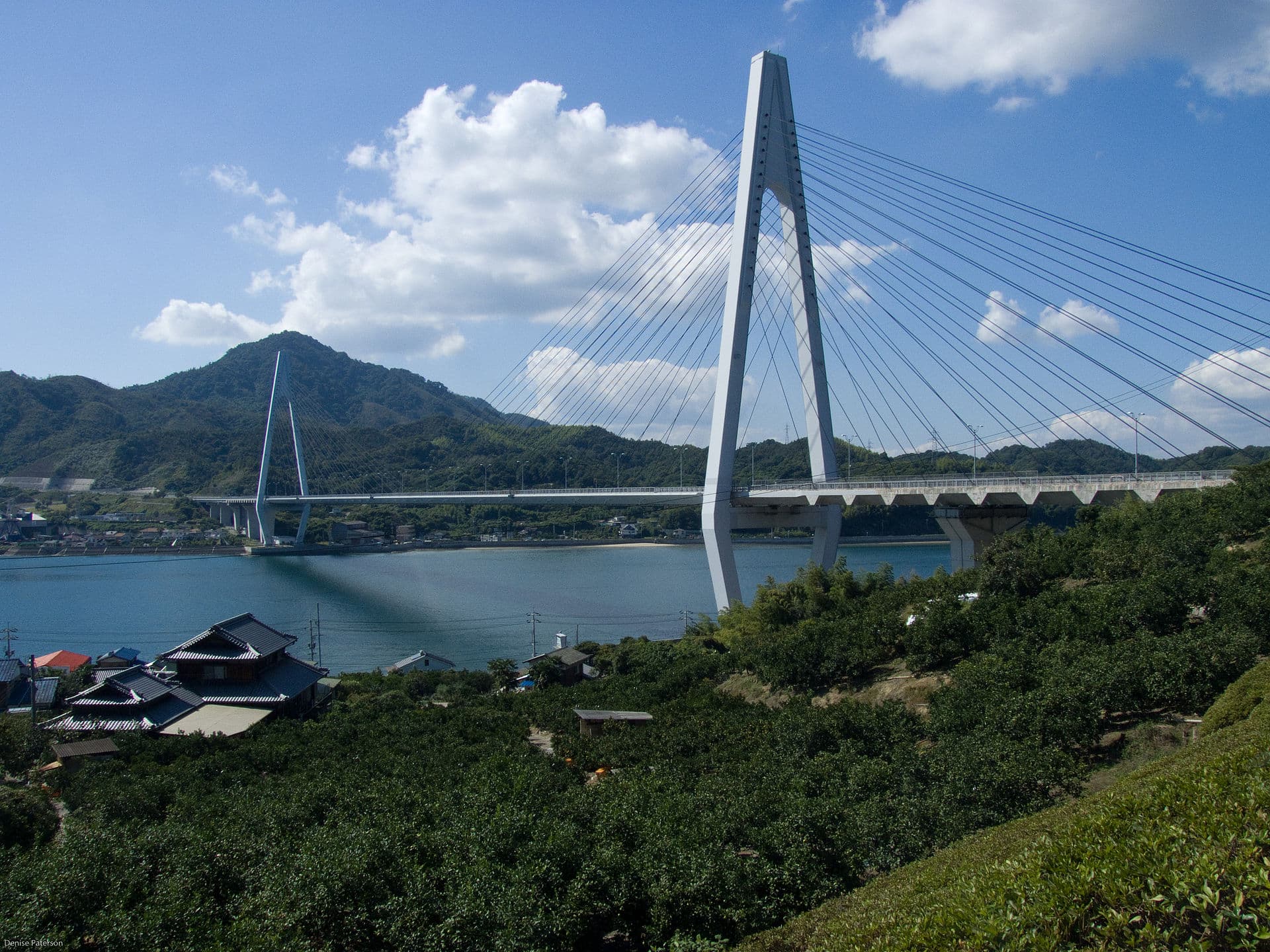 生口桥：生口桥：Wikimedia Commons 文件「Inland Sea Bridge.jpg」中的桥梁实景。