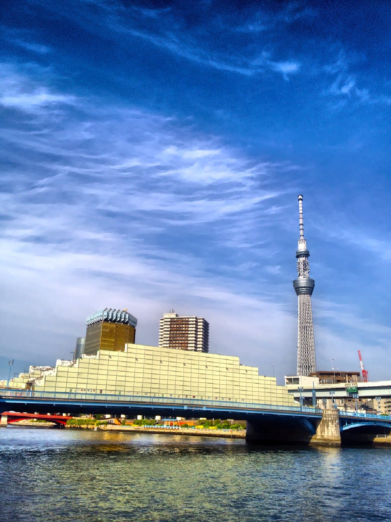 駒形桥：駒形桥：Wikimedia Commons 文件「Komagata-bashi bridge under renewal - June 2018.jpg」中的桥梁实景。