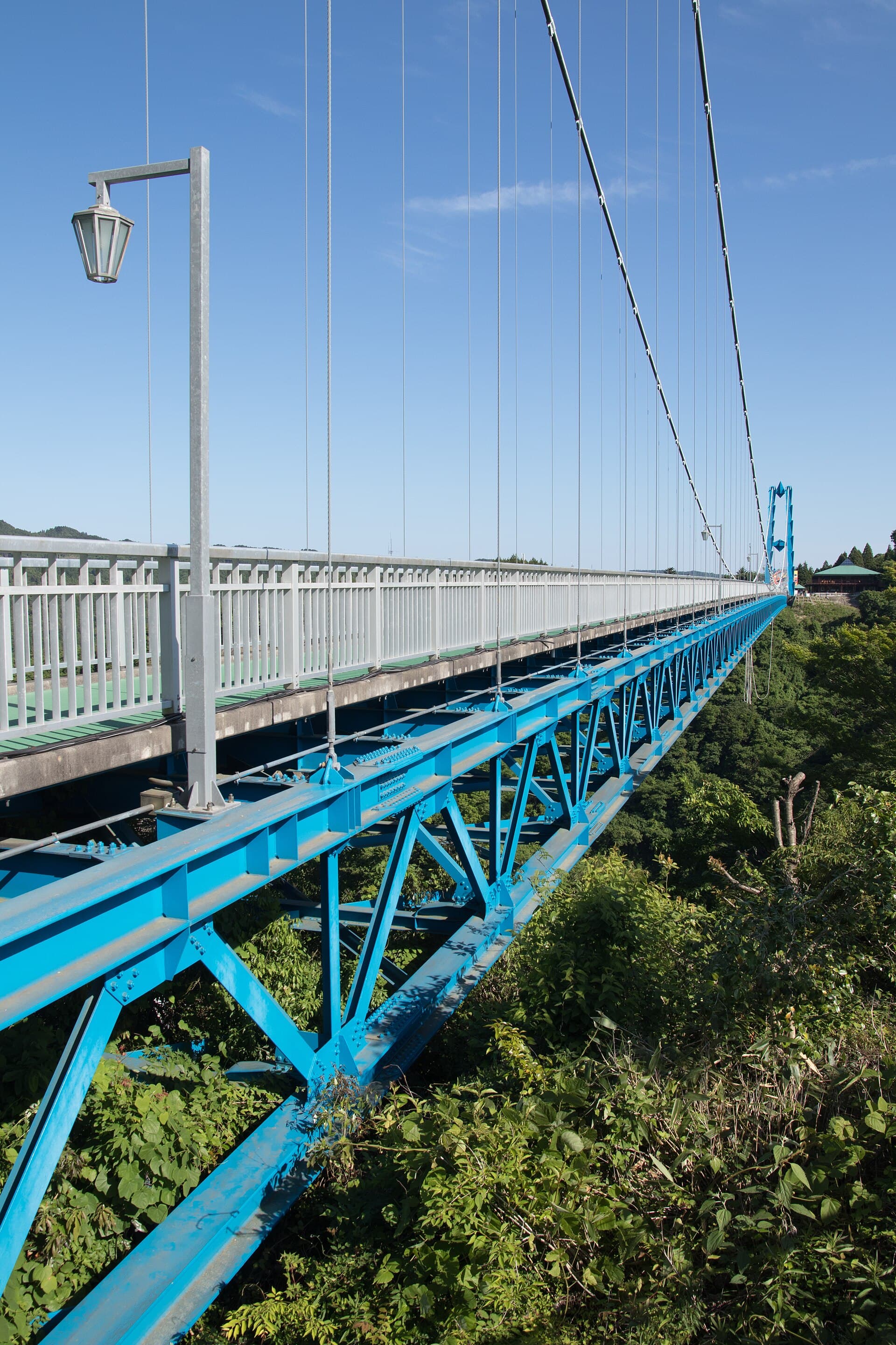 龙神大吊桥：龙神大吊桥：Wikimedia Commons 文件「Ryujin Bridge 06.jpg」中的桥梁实景。