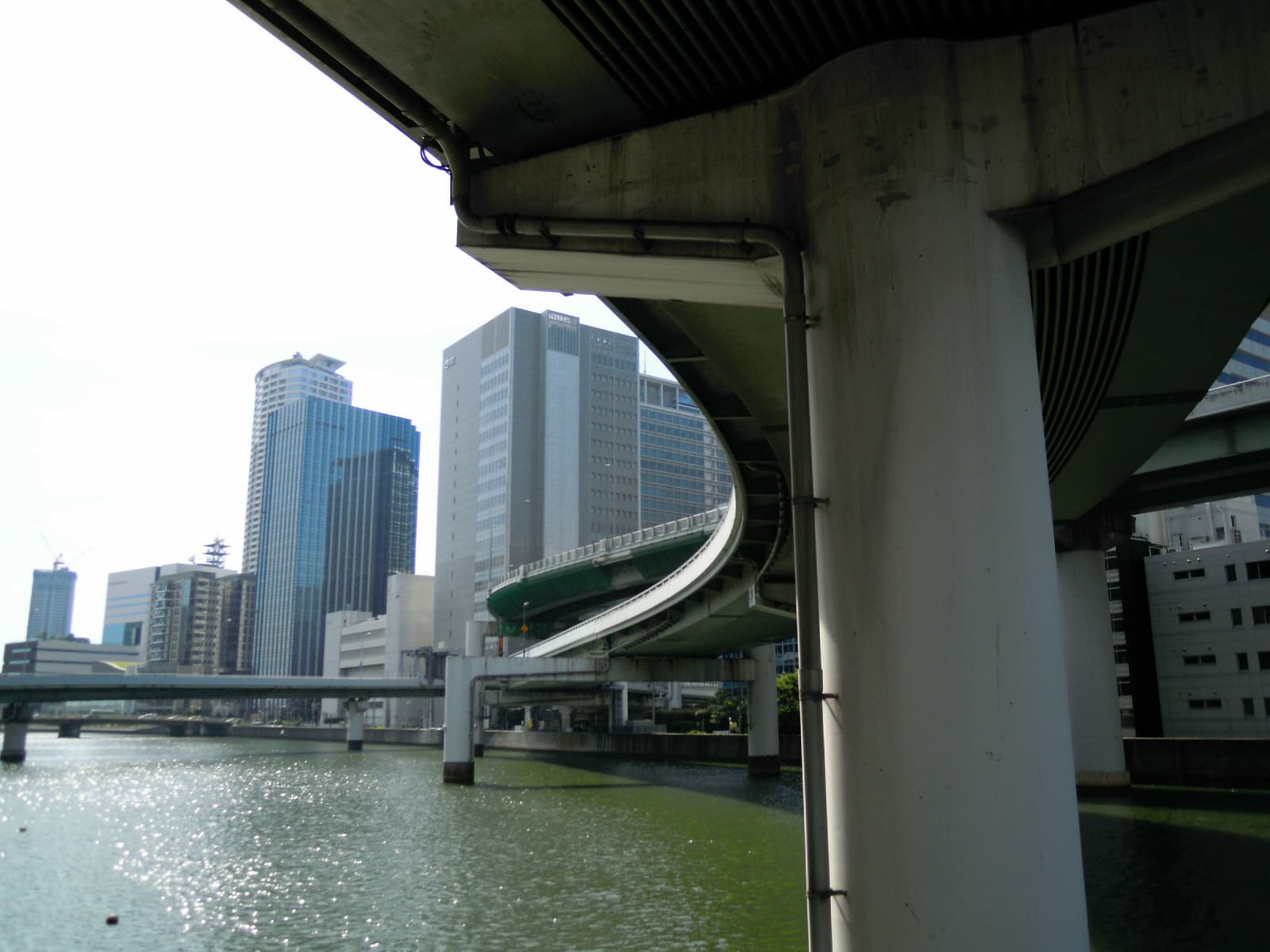 渡边桥：渡边桥：Wikimedia Commons 文件「Nakanoshima - panoramio (65).jpg」中的桥梁实景。