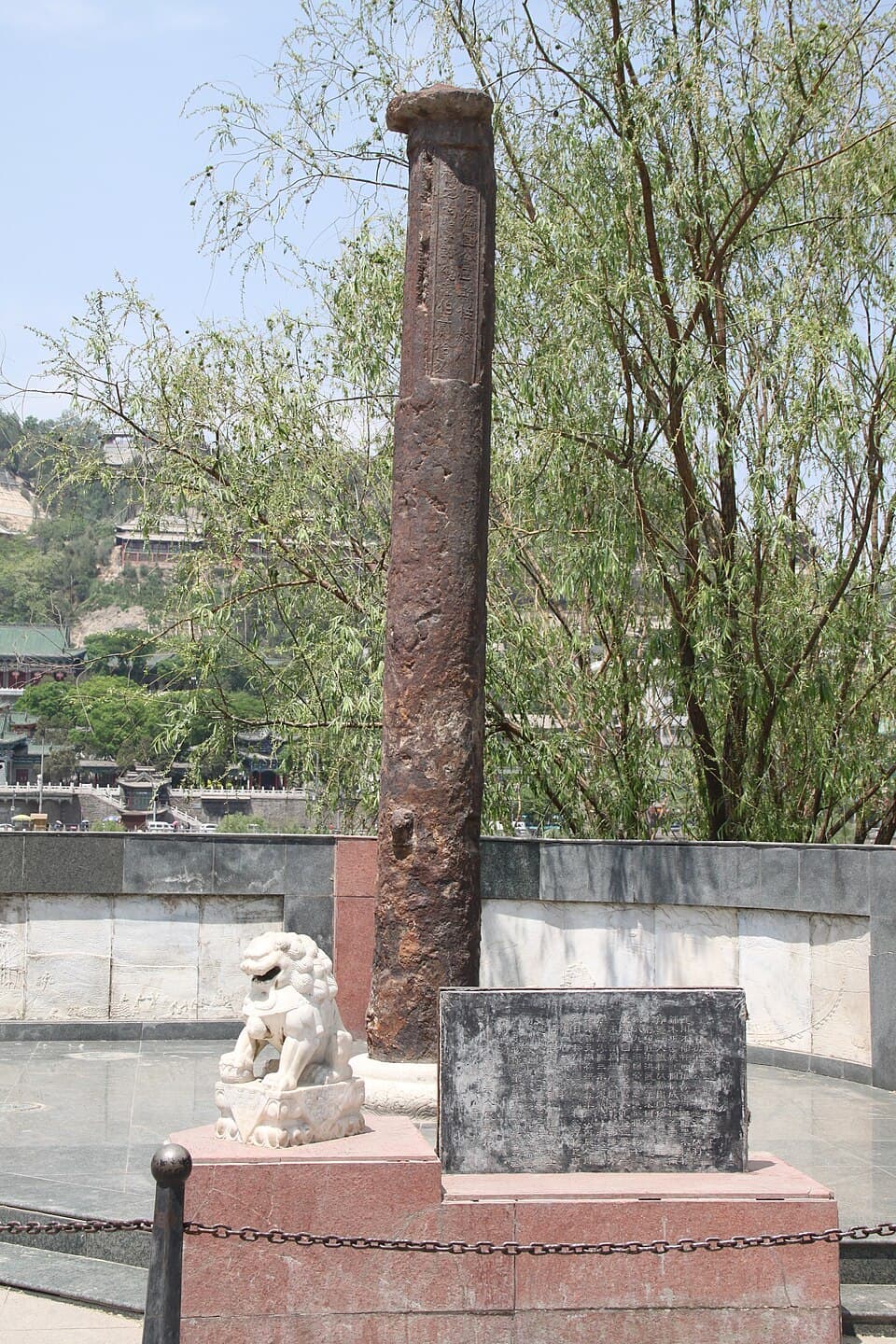 兰州中山桥：中山桥桥身与黄河