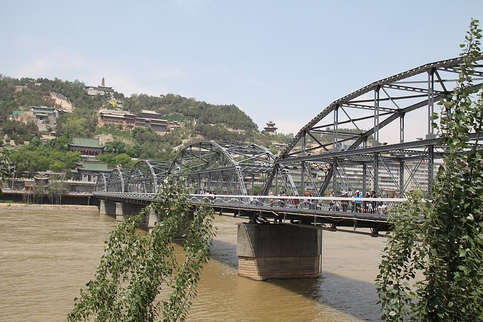 兰州中山桥：中山桥钢桁构件