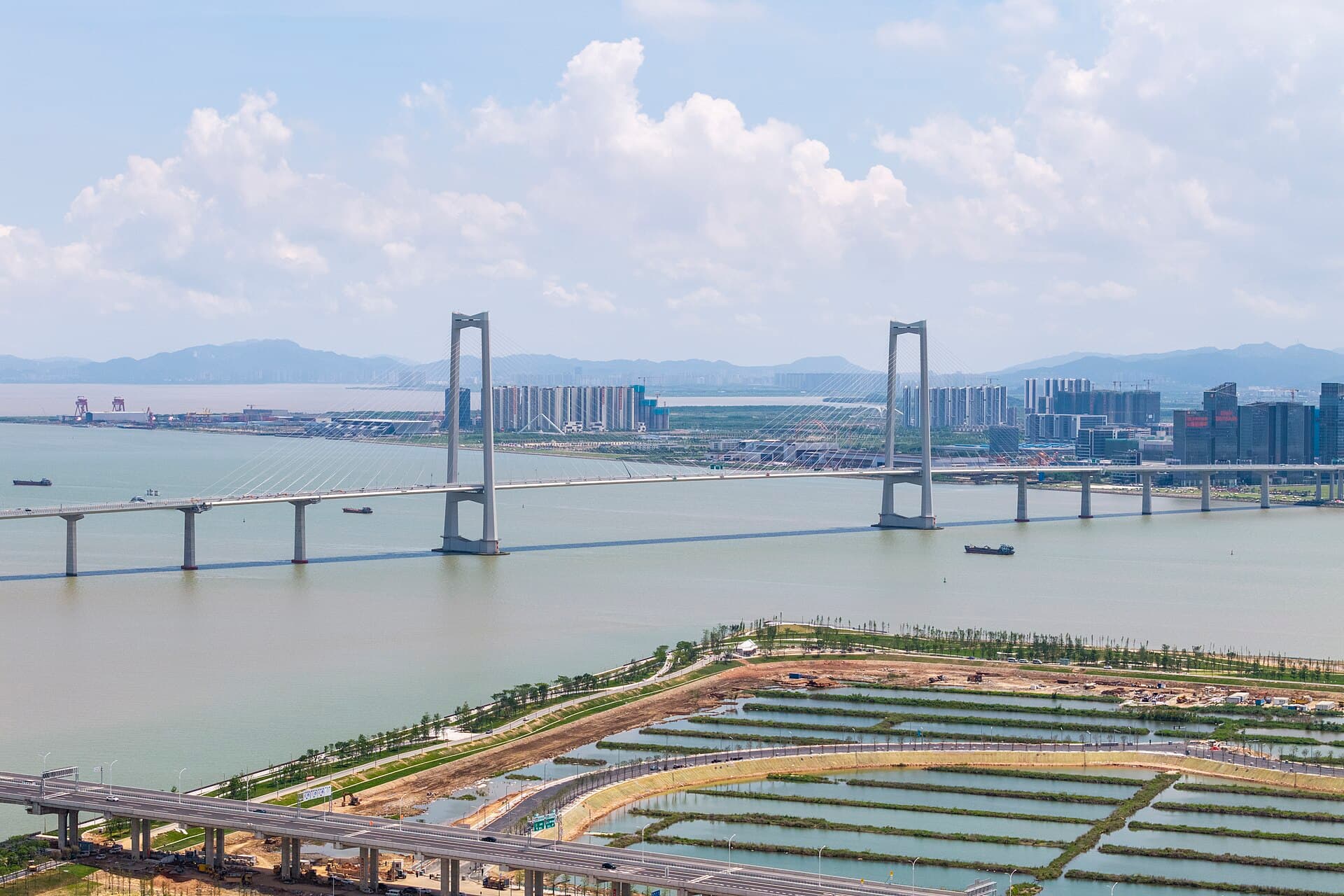 兰州中山桥：Aerial View, Zhongshan Bridge, Guangdong 20250608.jpg