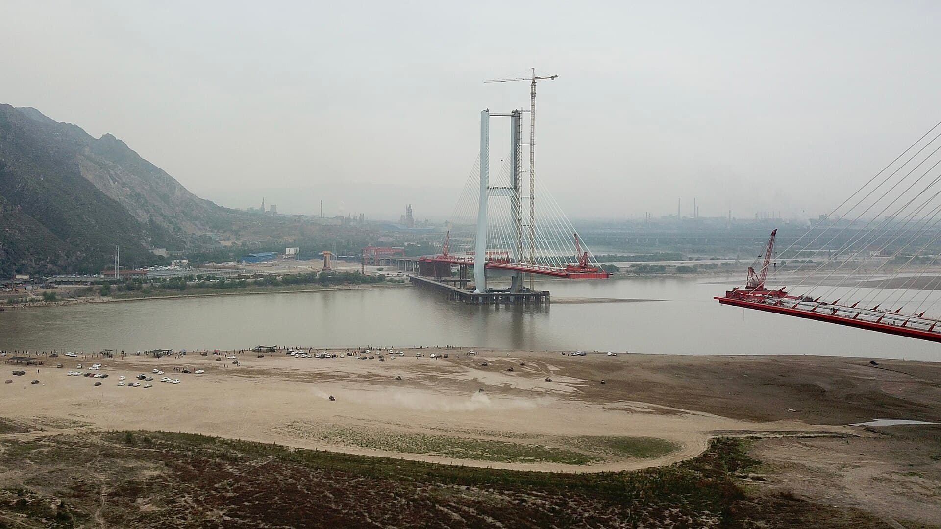 禹门口黄河公路大桥：Yumenkou Yellow River bridge2019.jpg