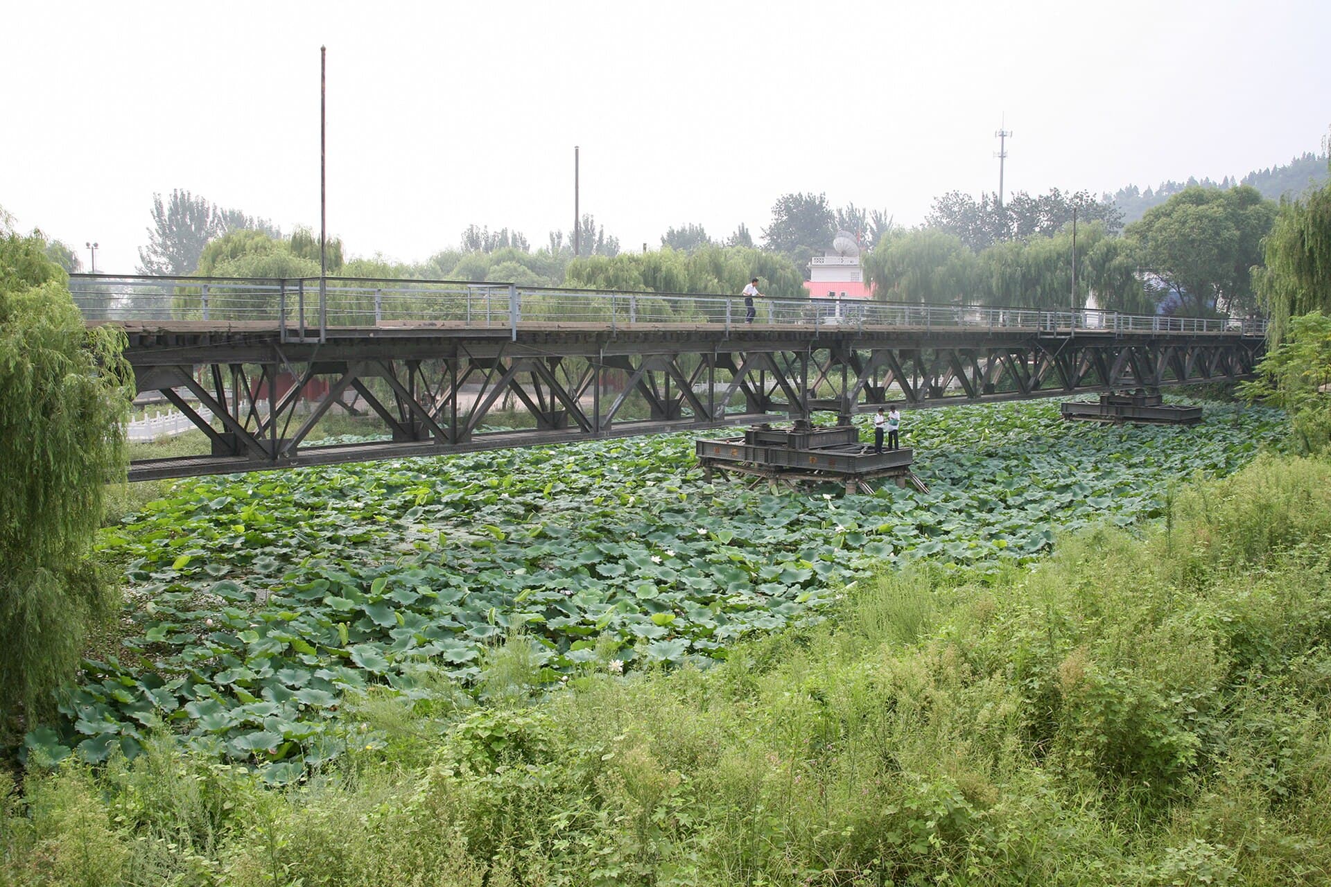 郑州黄河公路大桥：20070818 Remains of Peking-Hankow Railway Zhengzhou Bridge 05.jpg