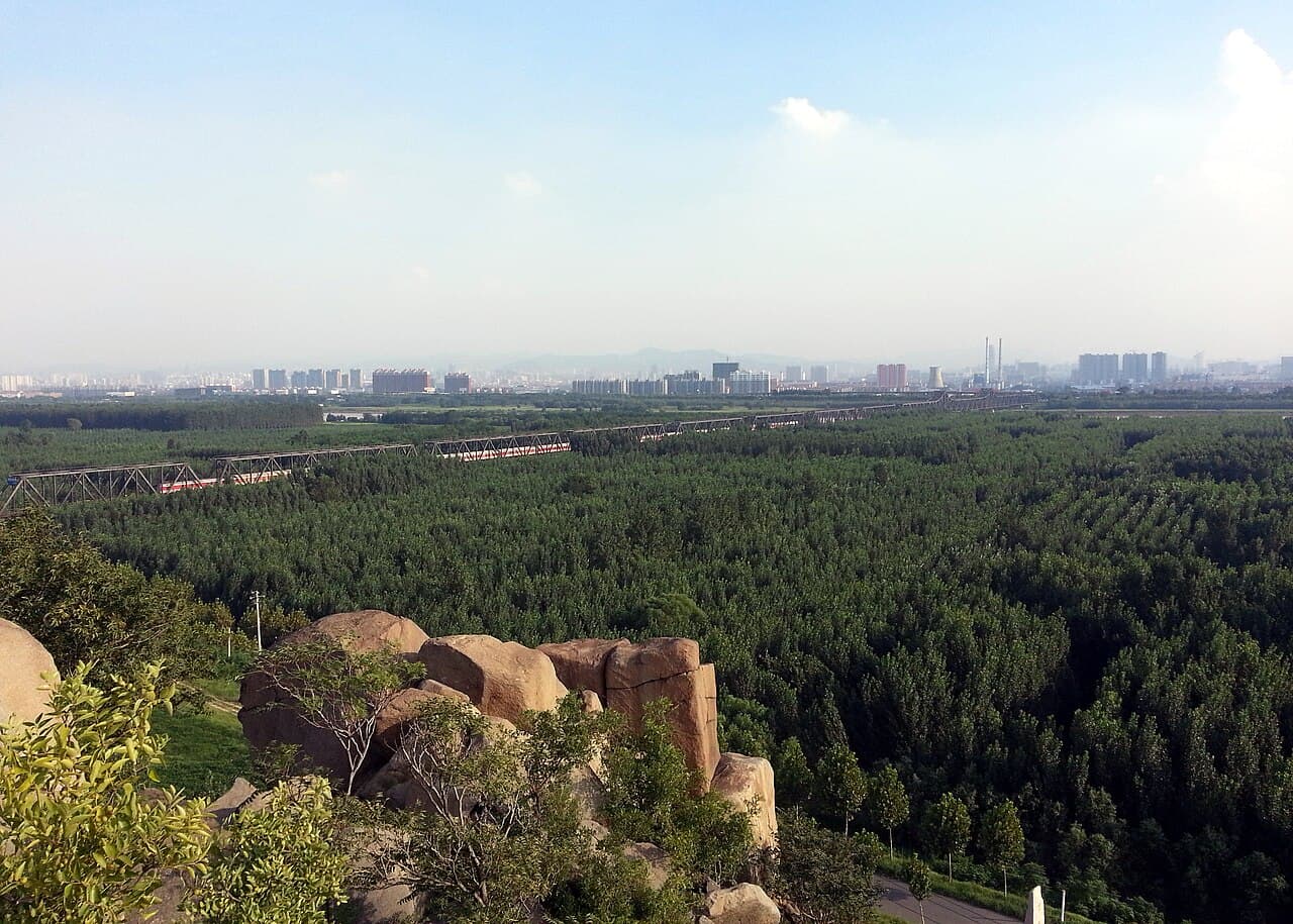 泺口黄河铁路大桥：泺口铁路桥远景