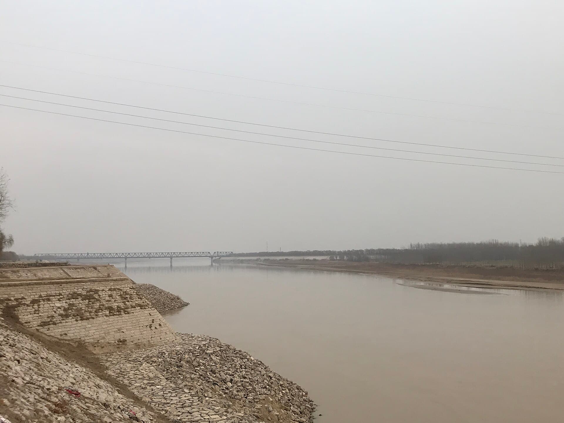 济南黄河大桥新桥：Beijing-Shanghai Railway Jinan Yellow River New Bridge.jpg