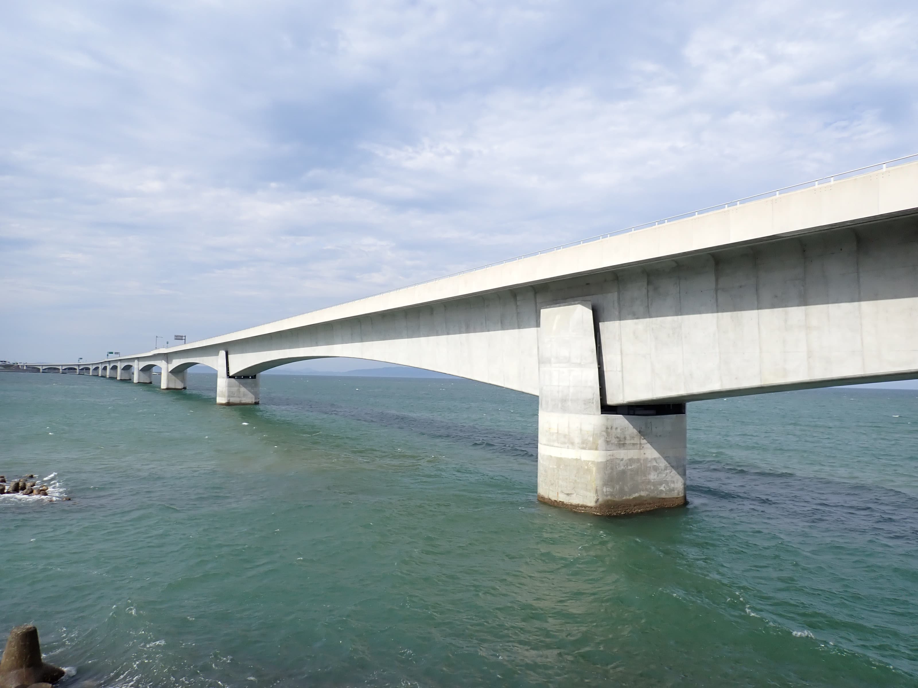吉野川日出大桥：吉野川日出大桥：主梁与桥面结构近景。